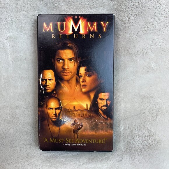 The Mummy Returns 2001 Brendan Fraser Rachel Weisz Action Adventure VHS Tape - Picture 1 of 2
